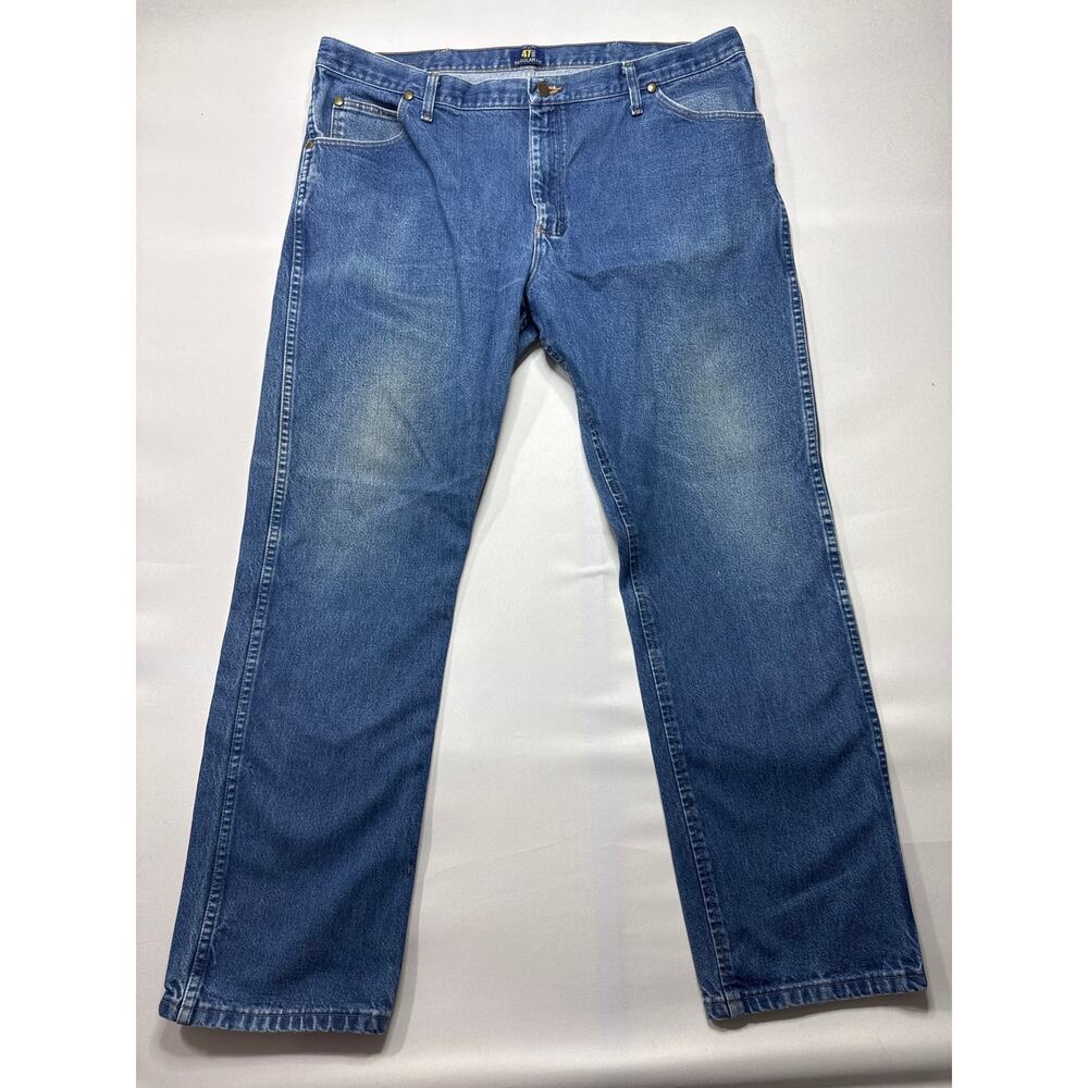 Wrangler Men's 47MWZ Straight Leg Blue Jeans - Size 40x32 (40x31)